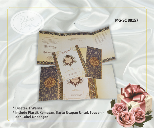 Undangan Template Elegan 14,5 x 17 cm